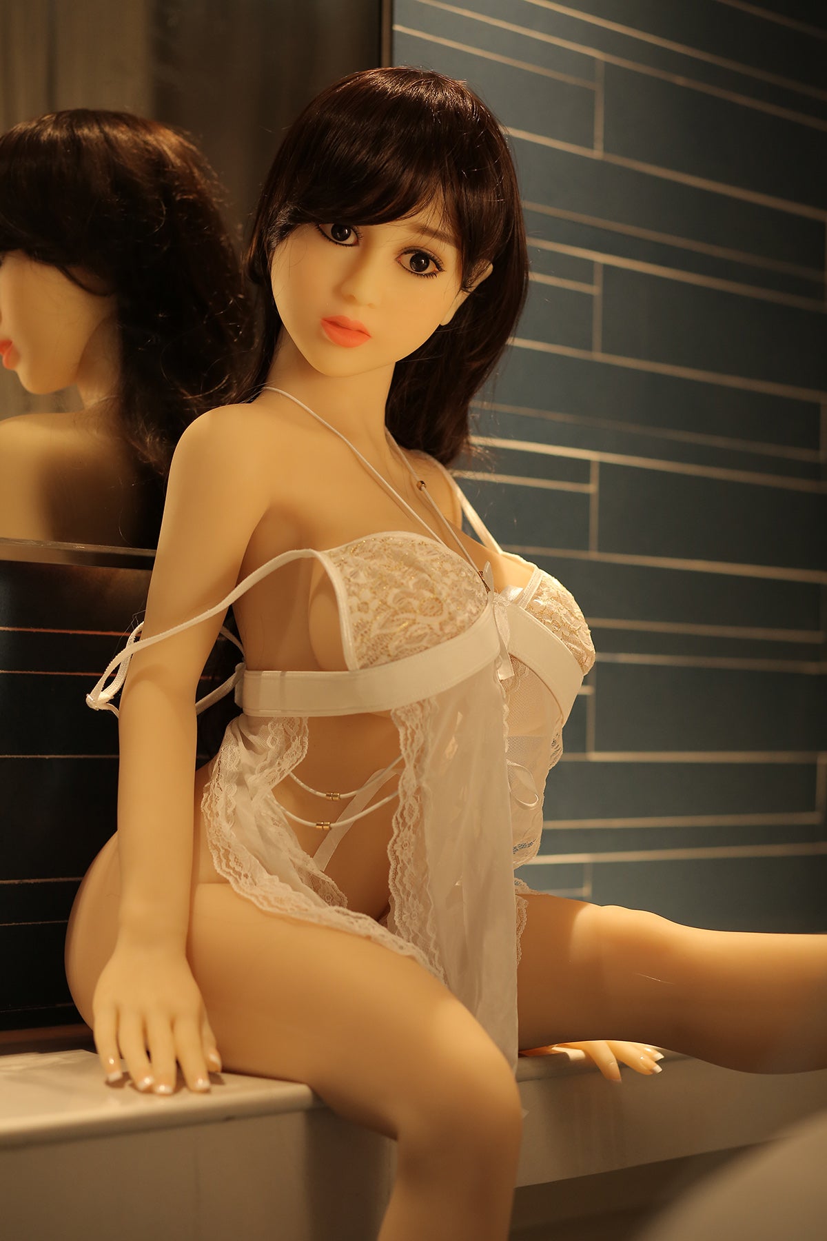 Kingmanison Bailee 140cm F Cup Big Boobs Realistic Plump TPE Adult Love Sex Doll for Men