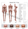 Kingmansion 140cm Lifelike TPE Sex Doll Body With Big Boobs Ass Steel Skeleton Toys (Only Torso)