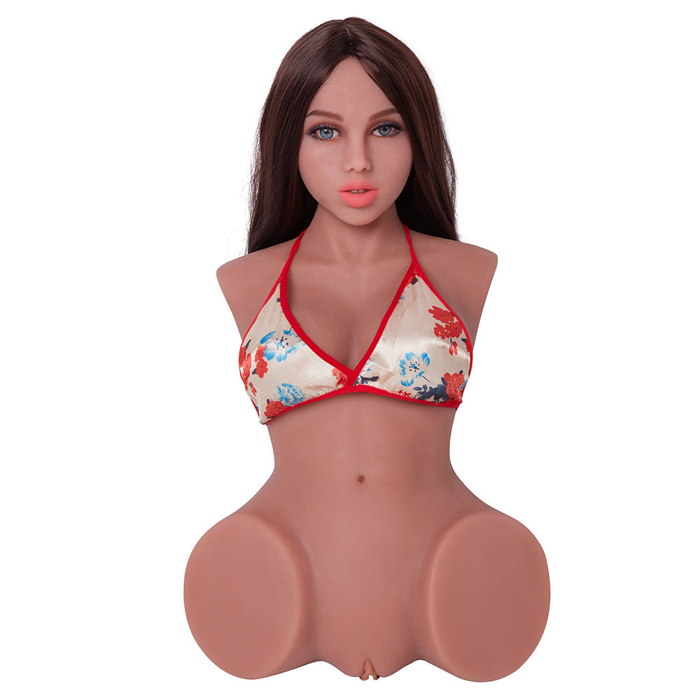 Kingmansion Sex Doll Male Masturbator Lifelike Female Half Torso with Vagina and Anal for Men Sex Pleasure