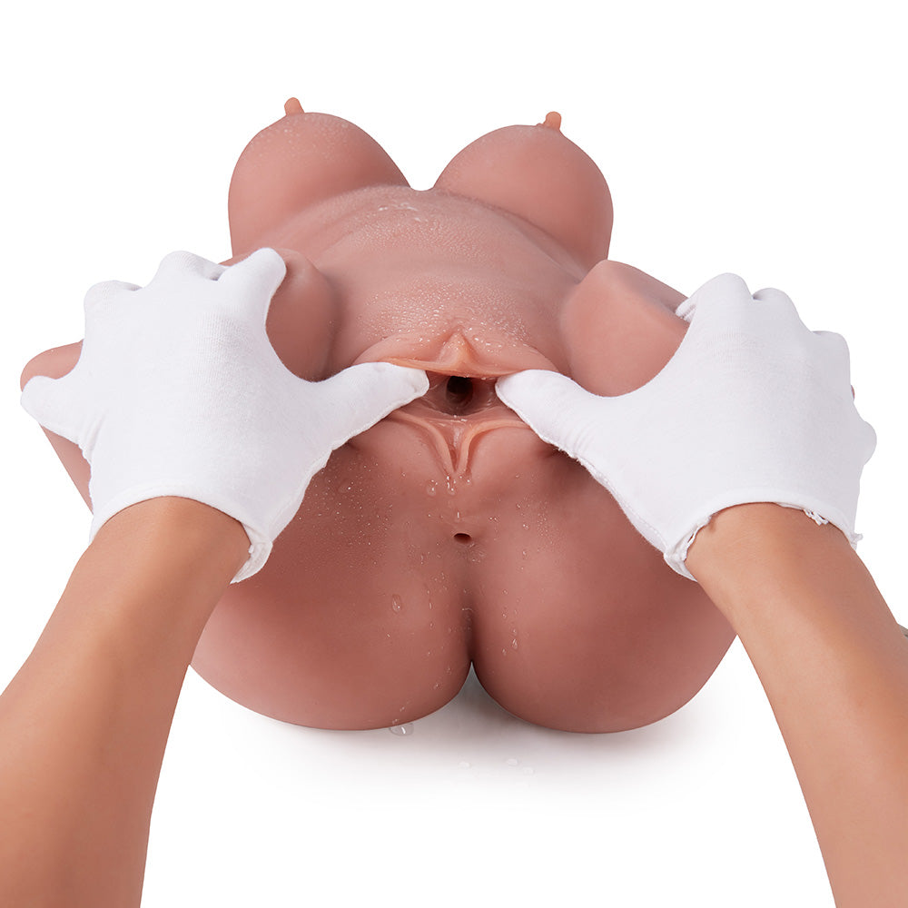 Kingmansion Sex Doll Male Masturbator Lifelike Female Half Torso with Vagina and Anal for Men Sex Pleasure