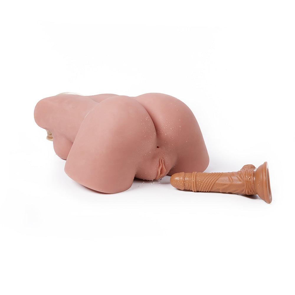 Kingmansion Sex Doll Male Masturbator Lifelike Female Half Torso with Vagina and Anal for Men Sex Pleasure