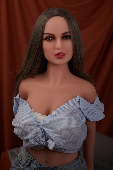Kingmansion Bethany 158cm F Cup Big Boobs Realistic Oral Anal Full Size TPE Sex Dolls for Men