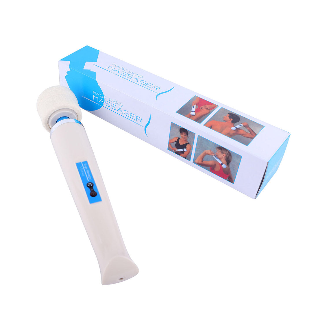 Kingmansion Cordless Personal Vibrator Massager with Powerful Magic Vibrations Rechargeable Handheld Back Massager Wand Massage for Deep Muscles Pain Relief