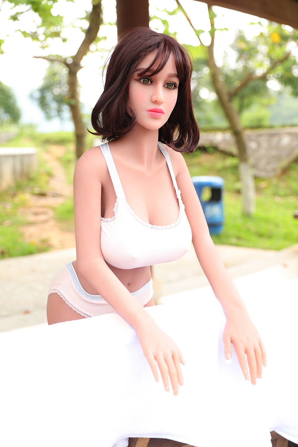 Kingmansion EMMA 165cm F Cup Realistic TPE Life Size Small Virgin Sex Doll for Men