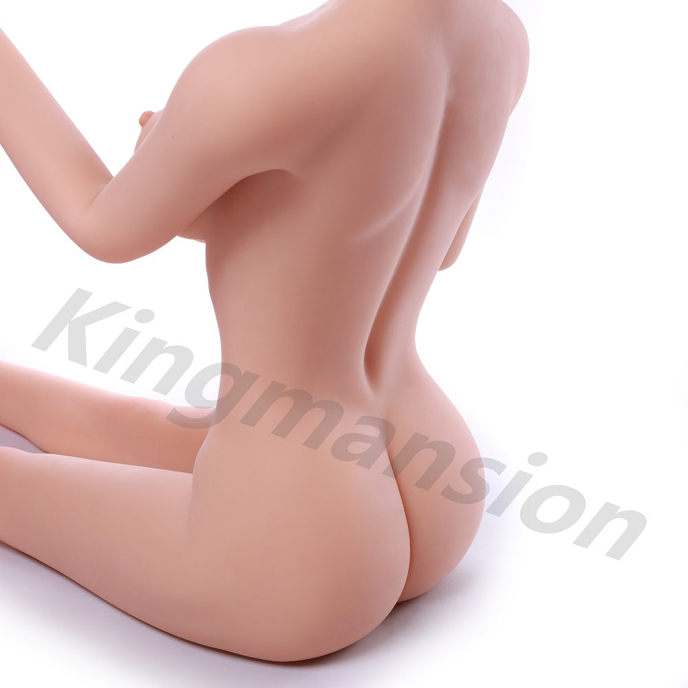 Kingmansion 145cm Lifelike TPE Sex Doll Body With Boobs Ass Steel Skeleton Toys (Only Torso)