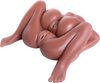 KingMansion Lifelike Tight Pussy Dual Vagina and Ass Anal Male Masturbation Masturbator Adult Sex Toy - Tan