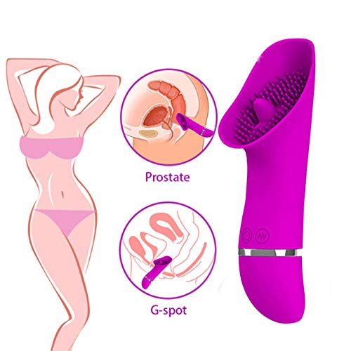 Kingmansion Clitoral Sucking Tongue Vibrator Stimulator Tongue Vibator for Women With for Swin Soft Sucking Massager