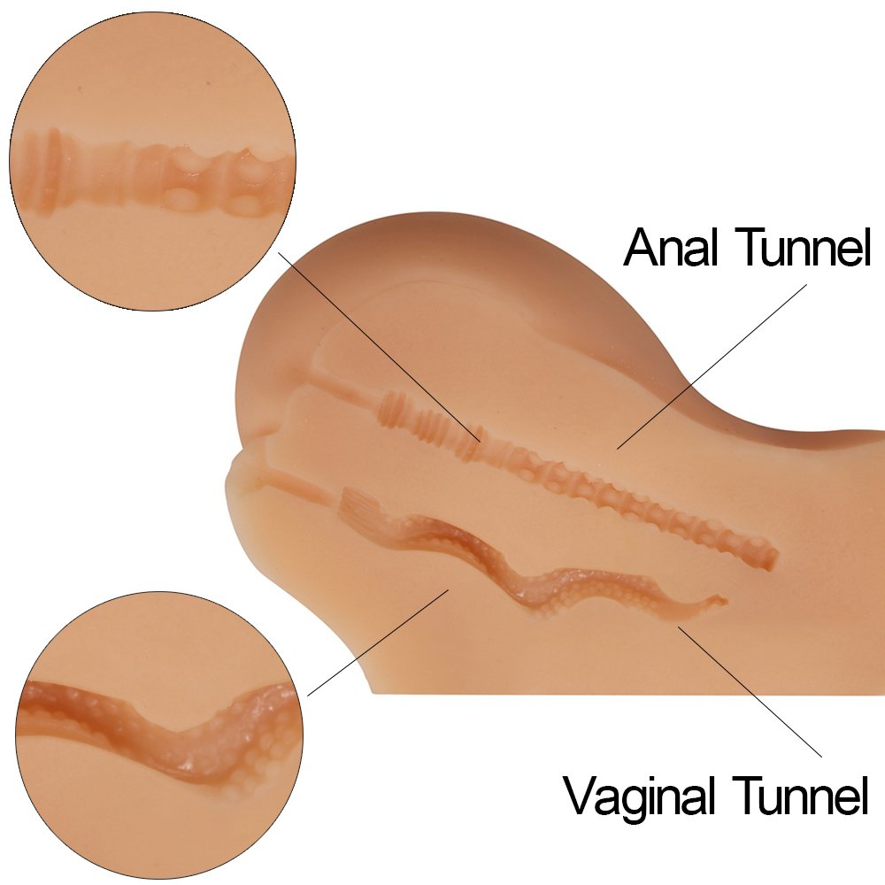 Kingmansion Male Masturbators Lifelike Vagina Pussy Ass for Men Masturbation Vagina Anal Sex Adult Toys