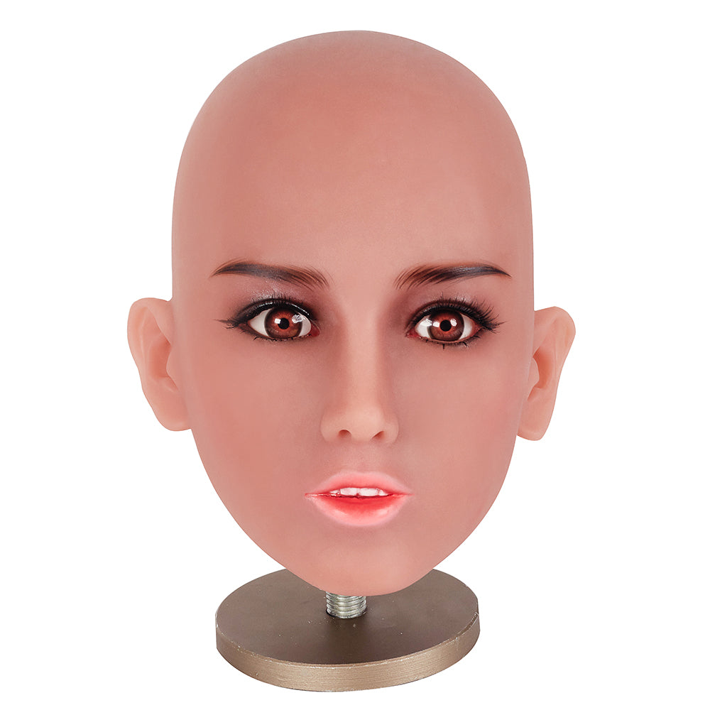 Kingmansion TPE Oral Sex Doll Head for Men Masturbator Body Men Sex Toy for Adult Love Dolls 91# Tan Skin