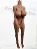 Kingmansion 140cm Lifelike TPE Sex Doll Body With Big Boobs Ass Steel Skeleton Toys (Only Torso)