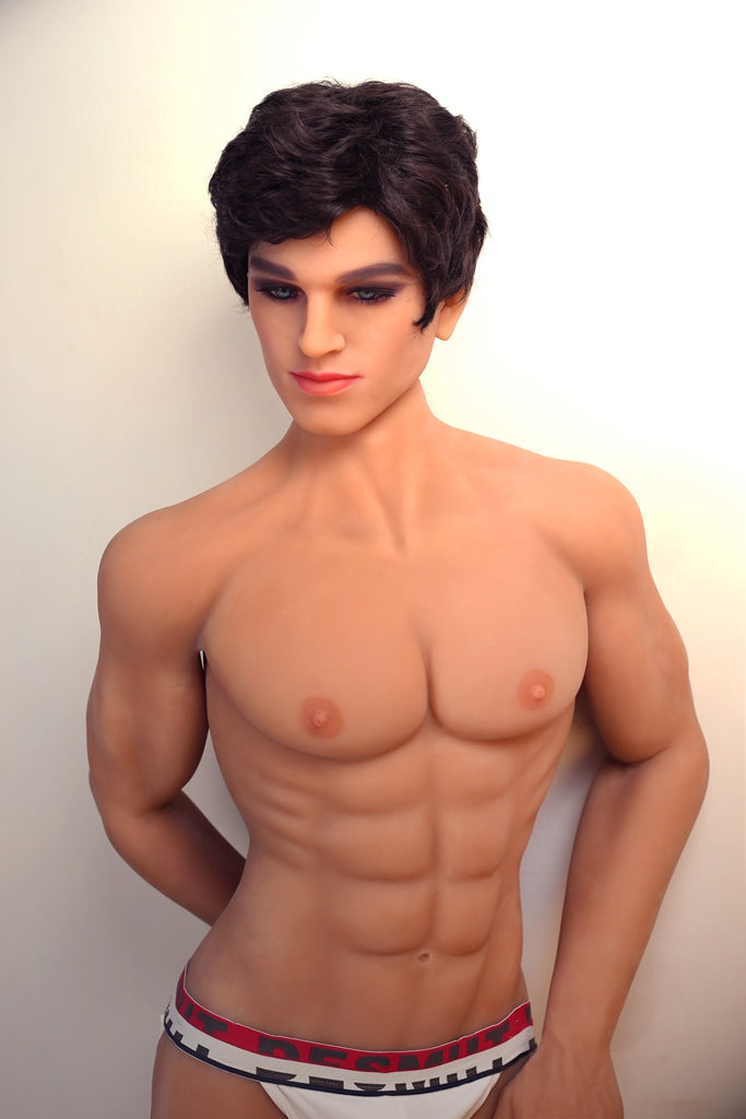 Kingmansion 160cm Realistic Male Sex Doll with 18cm Dildos Lifelike Muscle TPE Material Masturbators for Women Men-Leo
