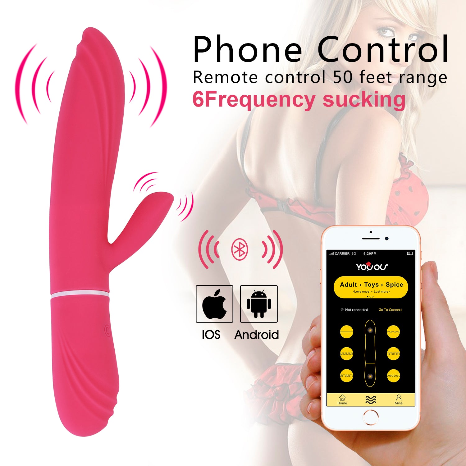 Kingmansion G Spot Vibrator for Vagina Stimulation, Ultra Soft Bendable Rechargeable Dildo Vibrator with StrongVibration Patterns Adult Sex Toys for Women and Couple
